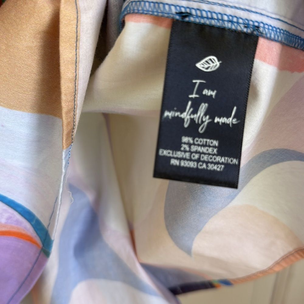 Multicolor Abstract Pattern Dress - Picture 7 of 10